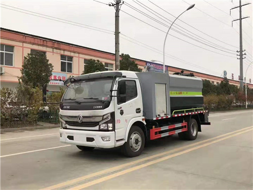 國六東風凱普特9方清洗吸污車，兩用車