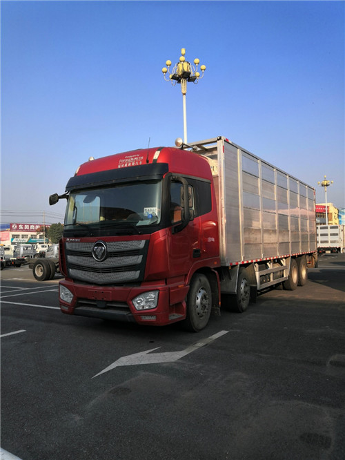 國(guó)六歐曼前四后八歐曼畜禽運(yùn)輸車選歐曼，營(yíng)運(yùn)、環(huán)保齊全，提供整車合格證