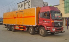 國五歐曼前四后六易燃氣體廂式運輸車 