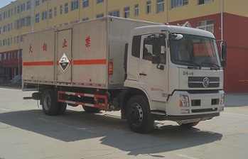 國五東風天錦腐蝕性物品廂式運輸車